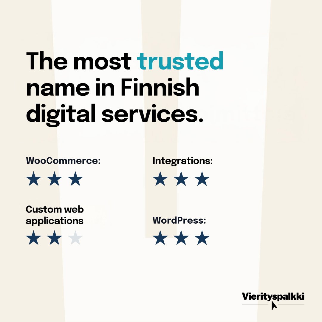 The most trusted name in Finnish  digital services_
