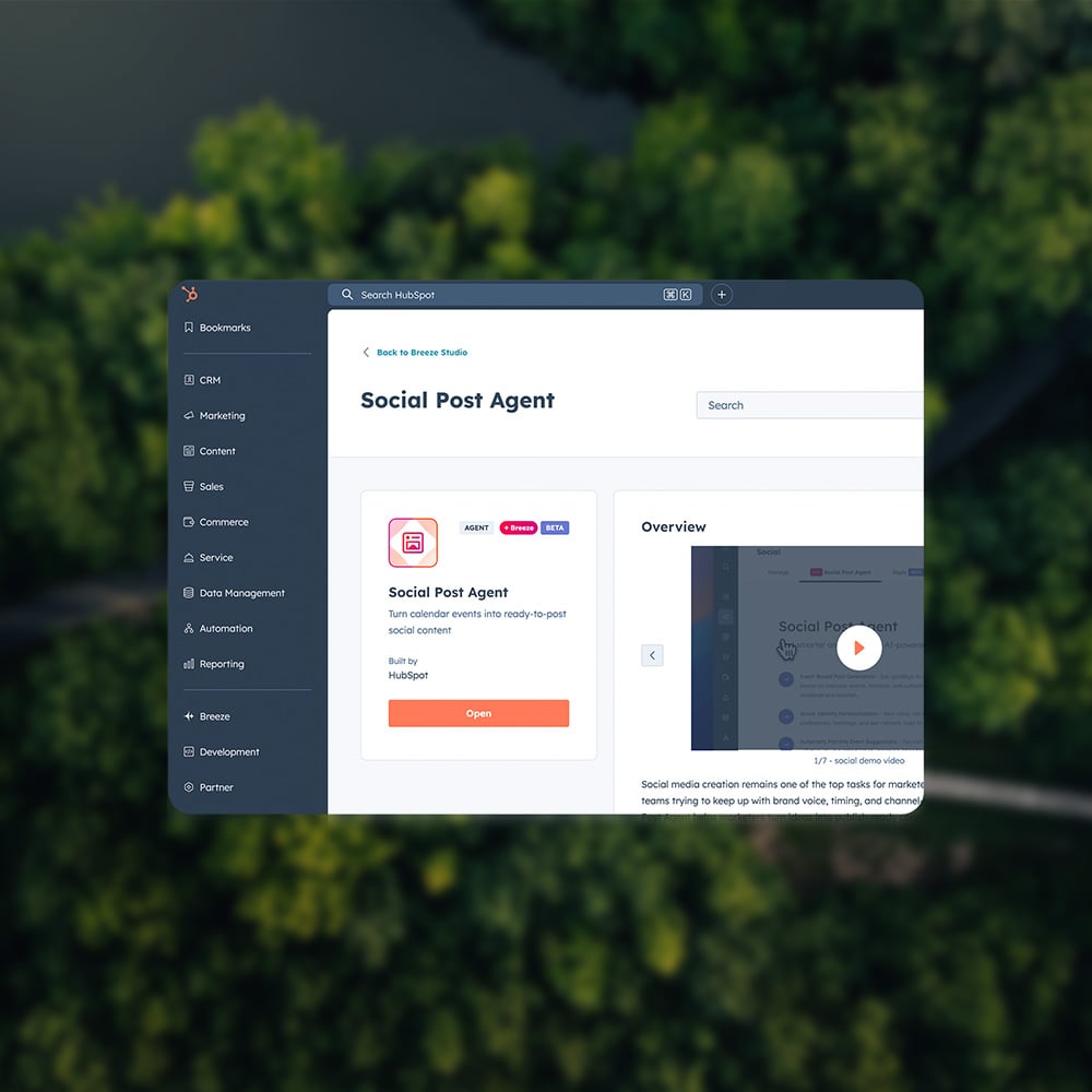 social-post-agent-hubspot-breeze-ai